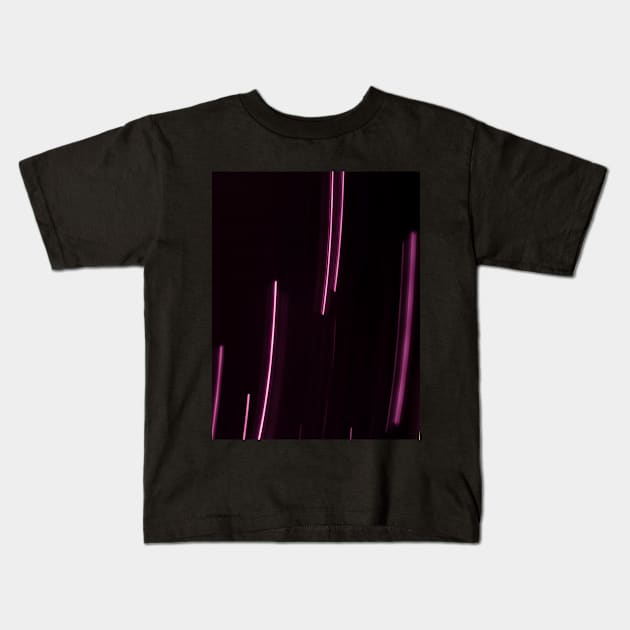 Pink blurred lights Kids T-Shirt by Beccasab photo & design